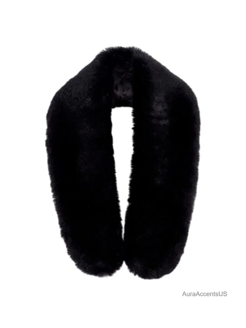 Faux Fur Detachable Collar Scarf Wrap for Winter Coat Hood Trim